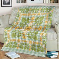 Squares Puakenikeni and Kalo Blanket Turquoise Palaka Hawaiian Quilt Pattern LT9 - Polynesian Pride