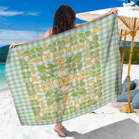 Squares Puakenikeni and Kalo Sarong Turquoise Palaka Hawaiian Quilt Pattern LT9 One Size 44 x 66 inches Turquoise - Polynesian Pride