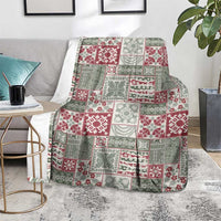 Mele Kalikimaka Hawaii Christmas Blanket Aloha Spirit with Hawaiian Quilt Pattern LT9 - Polynesian Pride