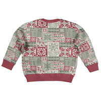 Mele Kalikimaka Hawaii Christmas Kid Ugly Christmas Sweater Aloha Spirit with Hawaiian Quilt Pattern LT9 - Polynesian Pride