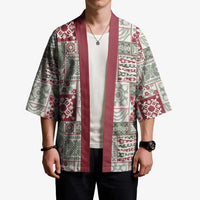 Mele Kalikimaka Hawaii Christmas Kimono Aloha Spirit with Hawaiian Quilt Pattern LT9 - Polynesian Pride