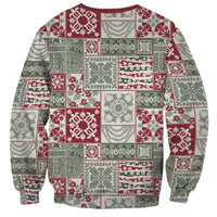 Mele Kalikimaka Hawaii Christmas Sweatshirt Aloha Spirit with Hawaiian Quilt Pattern LT9 - Polynesian Pride