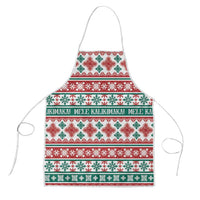 Mele Kalikimaka Hawaii Christmas Apron Hawaiian Quilt Pattern Style LT9 Beige - Polynesian Pride