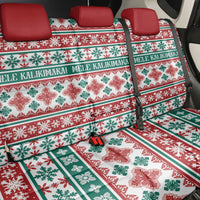 Mele Kalikimaka Hawaii Christmas Back Car Seat Cover Hawaiian Quilt Pattern Style LT9 - Polynesian Pride