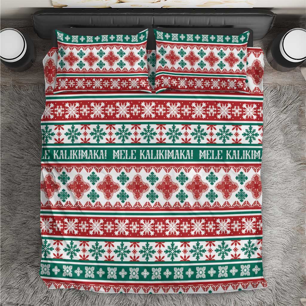 Mele Kalikimaka Hawaii Christmas Bedding Set Hawaiian Quilt Pattern Style LT9 Beige - Polynesian Pride