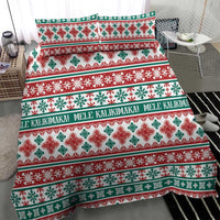 Mele Kalikimaka Hawaii Christmas Bedding Set Hawaiian Quilt Pattern Style LT9 - Polynesian Pride