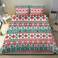 Mele Kalikimaka Hawaii Christmas Bedding Set Hawaiian Quilt Pattern Style LT9 - Polynesian Pride