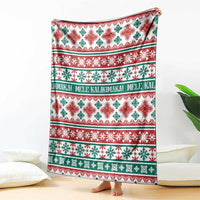 Mele Kalikimaka Hawaii Christmas Blanket Hawaiian Quilt Pattern Style LT9 - Polynesian Pride