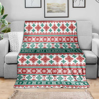 Mele Kalikimaka Hawaii Christmas Blanket Hawaiian Quilt Pattern Style LT9 - Polynesian Pride
