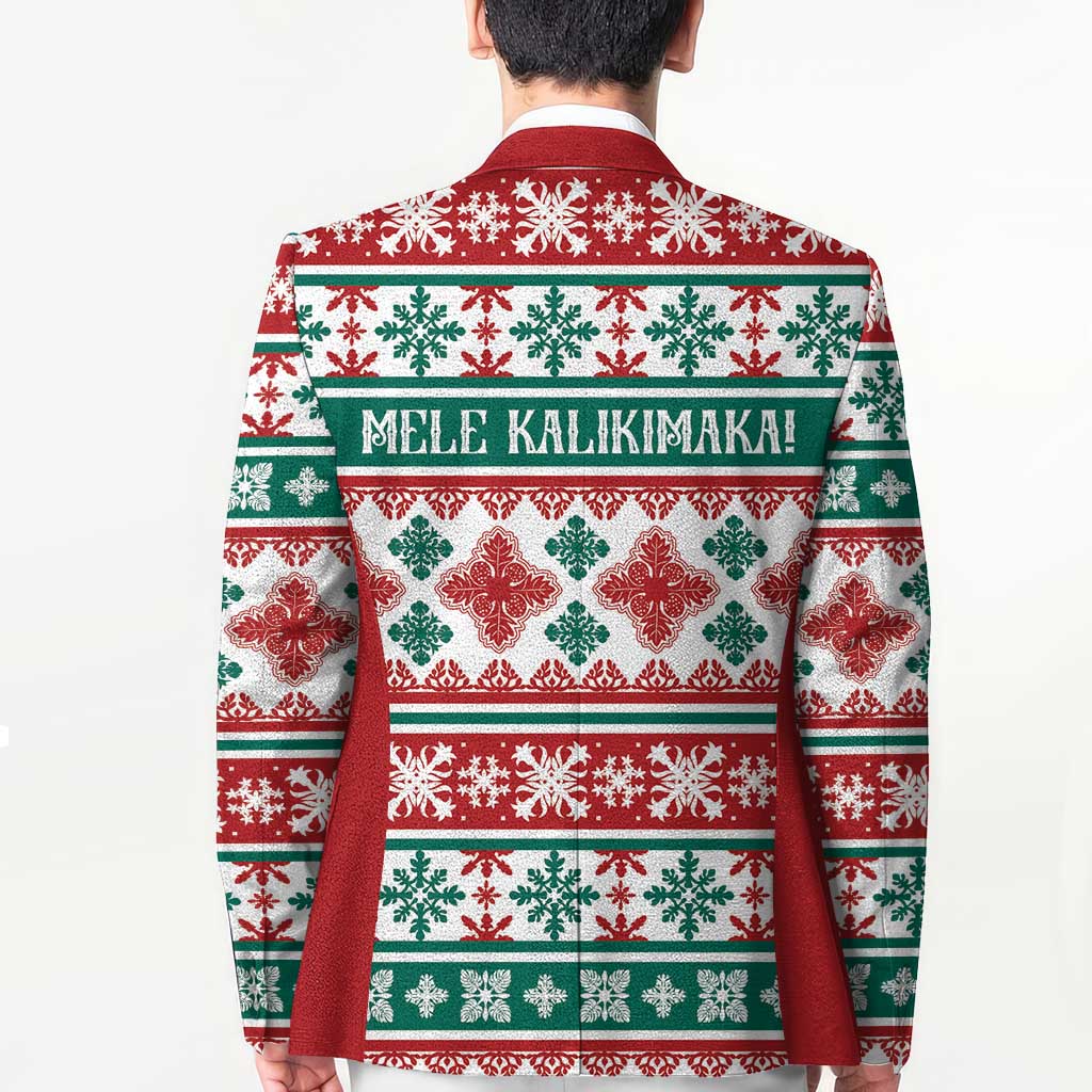 Mele Kalikimaka Hawaii Christmas Blazer Hawaiian Quilt Pattern Style LT9 - Polynesian Pride