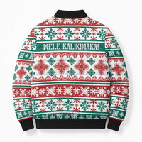 Mele Kalikimaka Hawaii Christmas Bomber Puffer Jacket Hawaiian Quilt Pattern Style LT9 - Polynesian Pride