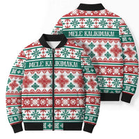 Mele Kalikimaka Hawaii Christmas Bomber Puffer Jacket Hawaiian Quilt Pattern Style LT9 - Polynesian Pride