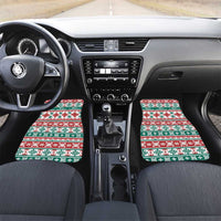 Mele Kalikimaka Hawaii Christmas Car Mats Hawaiian Quilt Pattern Style LT9 Set 2pcs - Front Beige - Polynesian Pride