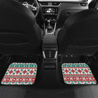 Mele Kalikimaka Hawaii Christmas Car Mats Hawaiian Quilt Pattern Style LT9 Set 2pcs - Back Beige - Polynesian Pride