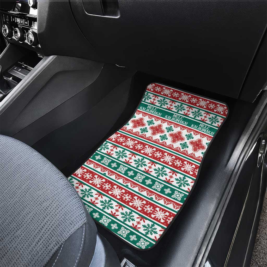 Mele Kalikimaka Hawaii Christmas Car Mats Hawaiian Quilt Pattern Style LT9 - Polynesian Pride