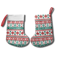 Mele Kalikimaka Hawaii Christmas Stocking Hawaiian Quilt Pattern Style LT9 - Polynesian Pride