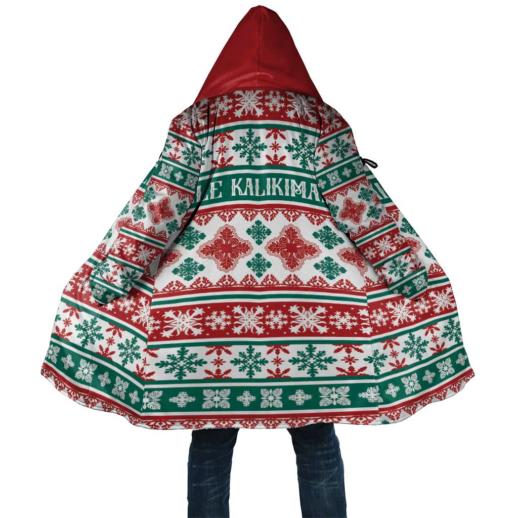 Mele Kalikimaka Hawaii Christmas Cloak Hawaiian Quilt Pattern Style LT9 Unisex Beige - Polynesian Pride
