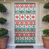 Mele Kalikimaka Hawaii Christmas Door Cover Hawaiian Quilt Pattern Style LT9 Beige - Polynesian Pride