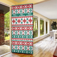 Mele Kalikimaka Hawaii Christmas Door Cover Hawaiian Quilt Pattern Style LT9 - Polynesian Pride