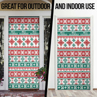 Mele Kalikimaka Hawaii Christmas Door Cover Hawaiian Quilt Pattern Style LT9 - Polynesian Pride