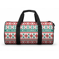 Mele Kalikimaka Hawaii Christmas Duffle Bag Hawaiian Quilt Pattern Style LT9 One size Beige - Polynesian Pride