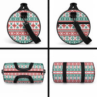 Mele Kalikimaka Hawaii Christmas Duffle Bag Hawaiian Quilt Pattern Style LT9 - Polynesian Pride