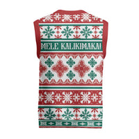 Mele Kalikimaka Hawaii Christmas Knitted V-Neck Vest Hawaiian Quilt Pattern Style LT9 - Polynesian Pride