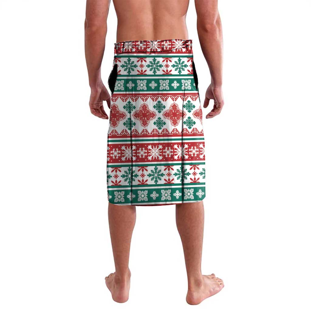 Mele Kalikimaka Hawaii Christmas Lavalava Hawaiian Quilt Pattern Style LT9 - Polynesian Pride