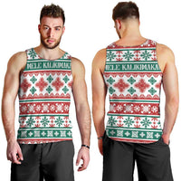 Mele Kalikimaka Hawaii Christmas Men Tank Top Hawaiian Quilt Pattern Style LT9 - Polynesian Pride