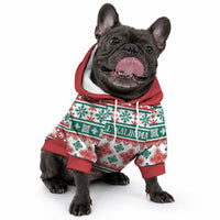 Mele Kalikimaka Hawaii Christmas Pet Hoodie Hawaiian Quilt Pattern Style LT9 - Polynesian Pride