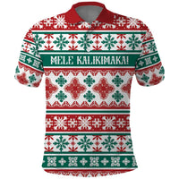 Mele Kalikimaka Hawaii Christmas Polo Shirt Hawaiian Quilt Pattern Style LT9 Beige - Polynesian Pride