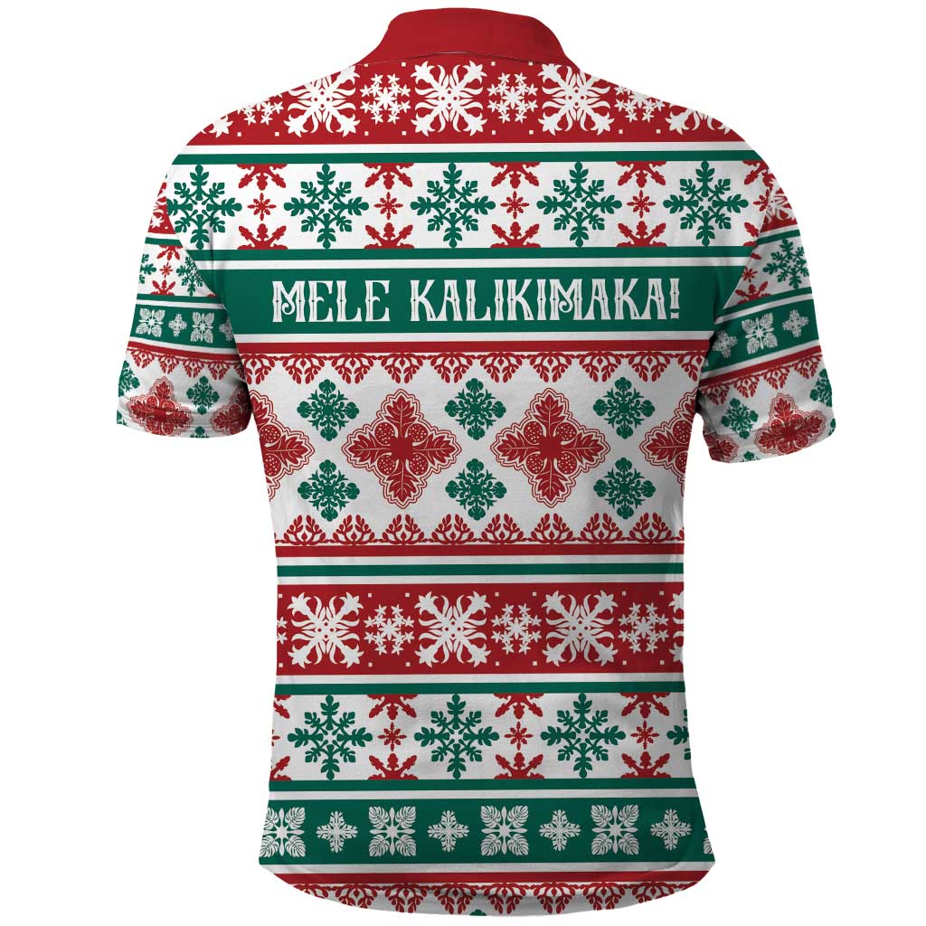 Mele Kalikimaka Hawaii Christmas Polo Shirt Hawaiian Quilt Pattern Style LT9 - Polynesian Pride
