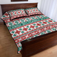 Mele Kalikimaka Hawaii Christmas Quilt Bed Set Hawaiian Quilt Pattern Style LT9 - Polynesian Pride