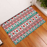 Mele Kalikimaka Hawaii Christmas Rubber Doormat Hawaiian Quilt Pattern Style LT9 - Polynesian Pride