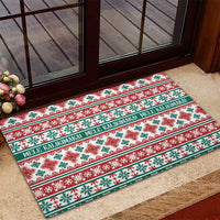 Mele Kalikimaka Hawaii Christmas Rubber Doormat Hawaiian Quilt Pattern Style LT9 - Polynesian Pride