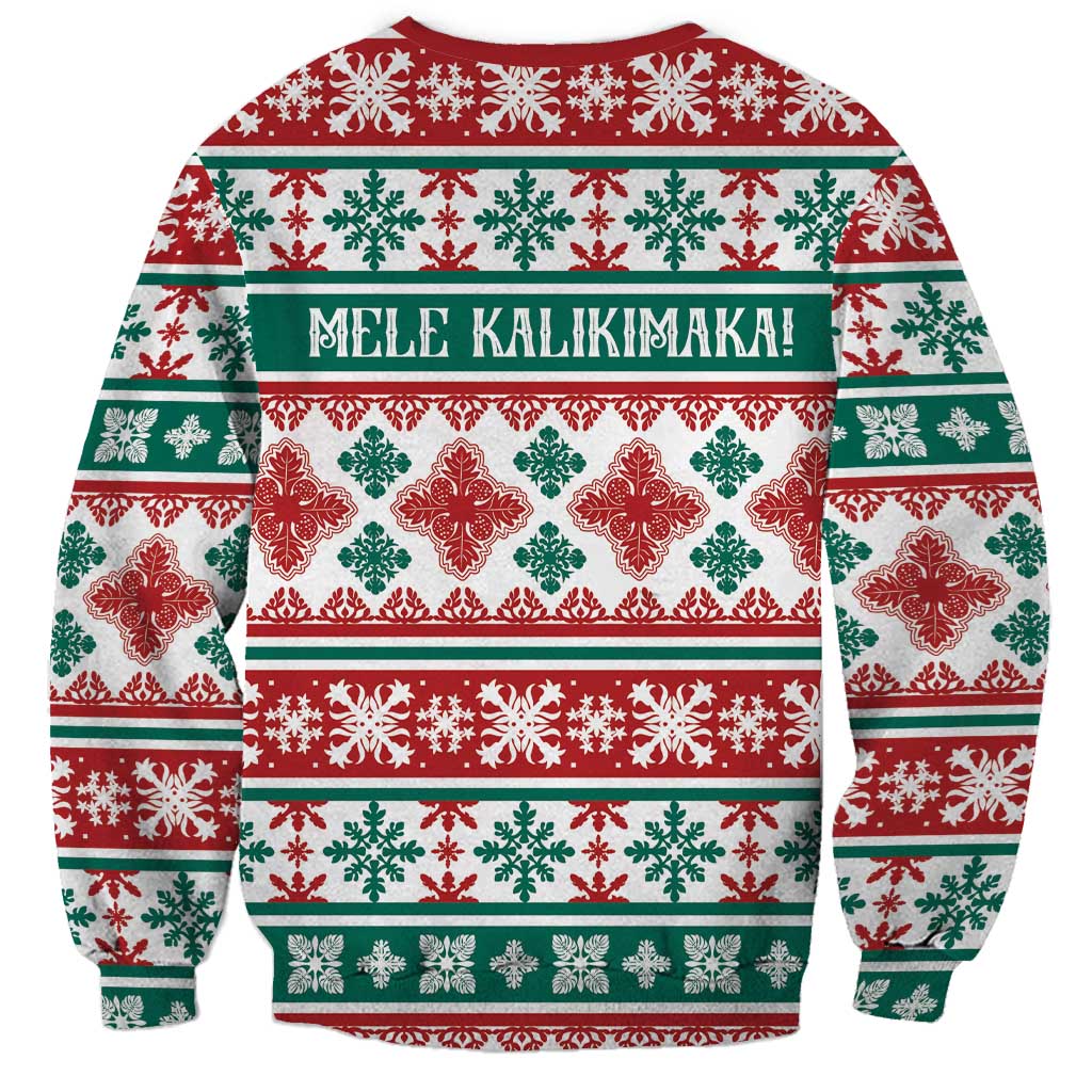 Mele Kalikimaka Hawaii Christmas Sweatshirt Hawaiian Quilt Pattern Style LT9 - Polynesian Pride