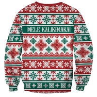 Mele Kalikimaka Hawaii Christmas Sweatshirt Hawaiian Quilt Pattern Style LT9 - Polynesian Pride