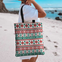 Mele Kalikimaka Hawaii Christmas Tote Bag Hawaiian Quilt Pattern Style LT9 - Polynesian Pride