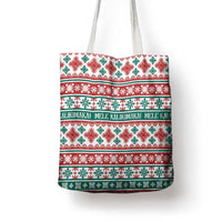 Mele Kalikimaka Hawaii Christmas Tote Bag Hawaiian Quilt Pattern Style LT9 - Polynesian Pride