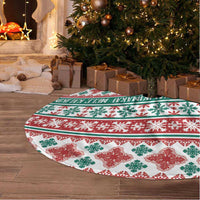 Mele Kalikimaka Hawaii Christmas Tree Skirt Hawaiian Quilt Pattern Style LT9 - Polynesian Pride