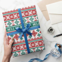 Mele Kalikimaka Hawaii Christmas Wrapping Paper Hawaiian Quilt Pattern Style LT9 - Polynesian Pride