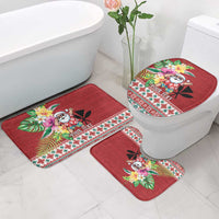 Santa Surf Mele Kalikimaka Personalized Bathroom Set Aloha Tropical Christmas Vibes LT9 - Polynesian Pride