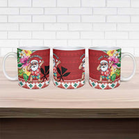 Santa Surf Mele Kalikimaka Personalized Ceramic Mug Aloha Tropical Christmas Vibes LT9 - Polynesian Pride