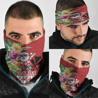 Santa Surf Mele Kalikimaka Personalized Neck Gaiter Aloha Tropical Christmas Vibes LT9 - Polynesian Pride