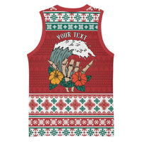 Shaka Sign Skull Mele Kalikimaka Personalized Basketball Jersey Hawaiian Quilt Pattern LT9 - Polynesian Pride