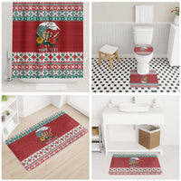 Shaka Sign Skull Mele Kalikimaka Personalized Bathroom Set Hawaiian Quilt Pattern LT9 - Polynesian Pride