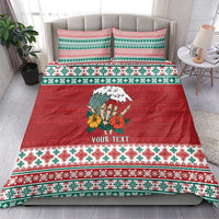 Shaka Sign Skull Mele Kalikimaka Personalized Bedding Set Hawaiian Quilt Pattern LT9 - Polynesian Pride