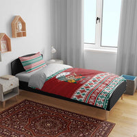 Shaka Sign Skull Mele Kalikimaka Personalized Bedding Set Hawaiian Quilt Pattern LT9 - Polynesian Pride