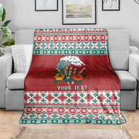 Shaka Sign Skull Mele Kalikimaka Personalized Blanket Hawaiian Quilt Pattern LT9 - Polynesian Pride