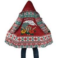Shaka Sign Skull Mele Kalikimaka Personalized Cloak Hawaiian Quilt Pattern LT9 Unisex Red - Polynesian Pride